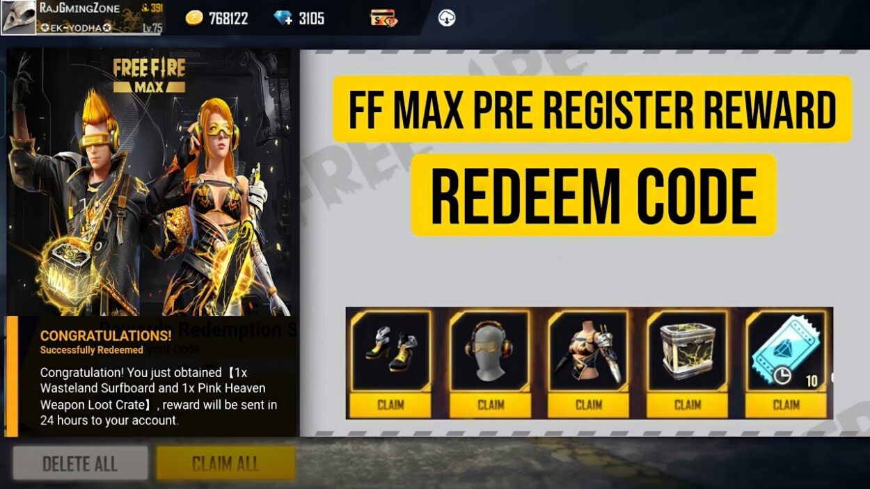 Free Fire MAX Redeem