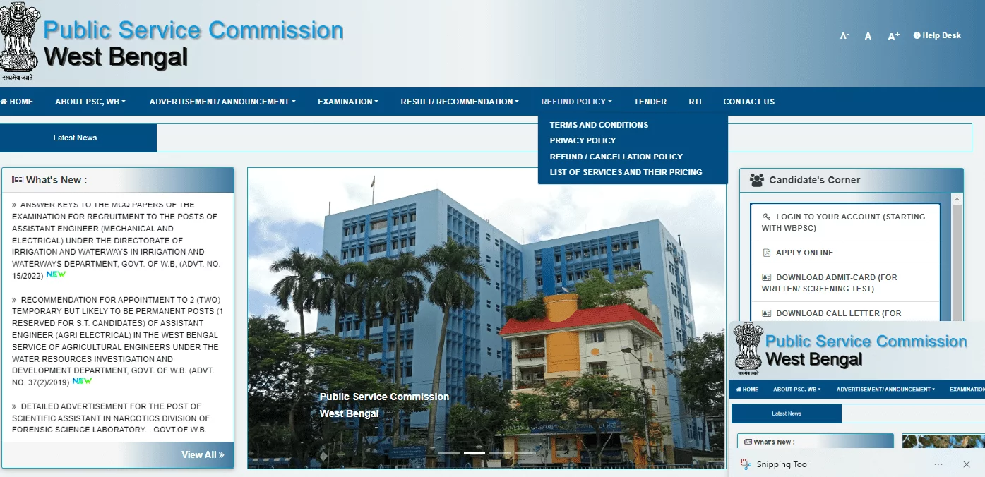 WBPSC Recruitment 2024 | Apply Link, Eligibility criteria