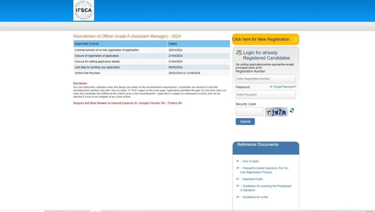FSCA Assistant Manager Recruitment