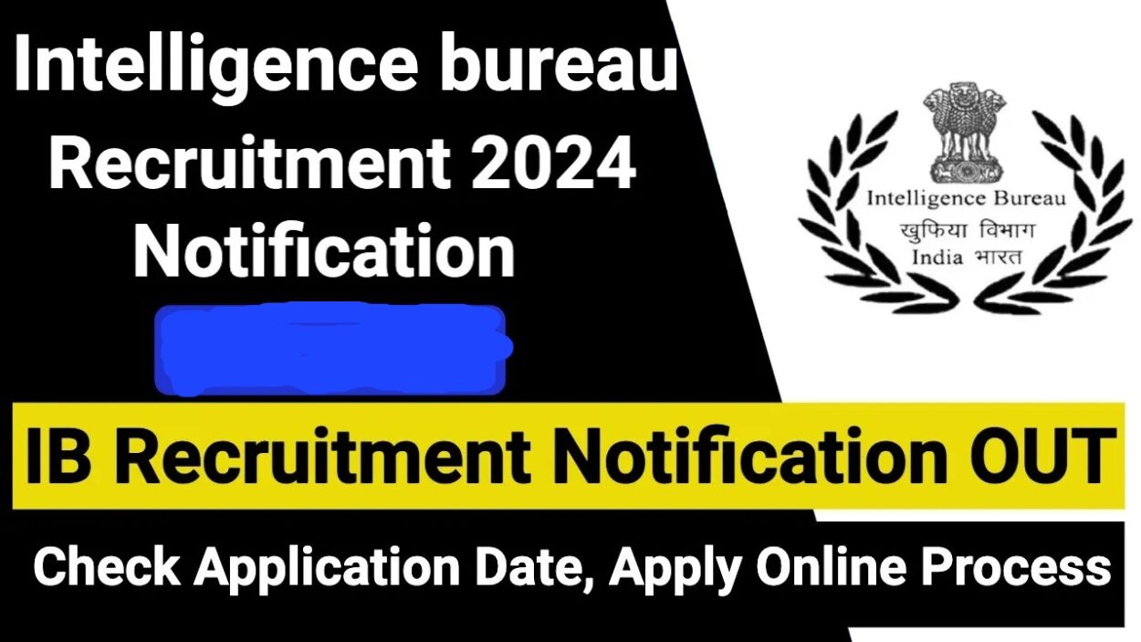 IB Recruitment 2024 apply Notification OUT For ACIO, JIO