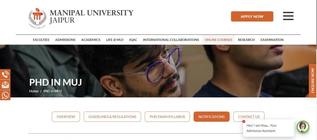 phd program manipal university