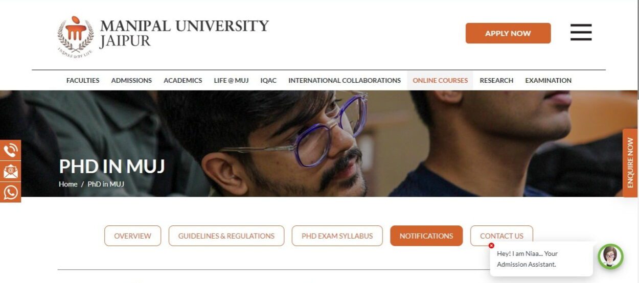 phd nursing admission in manipal university