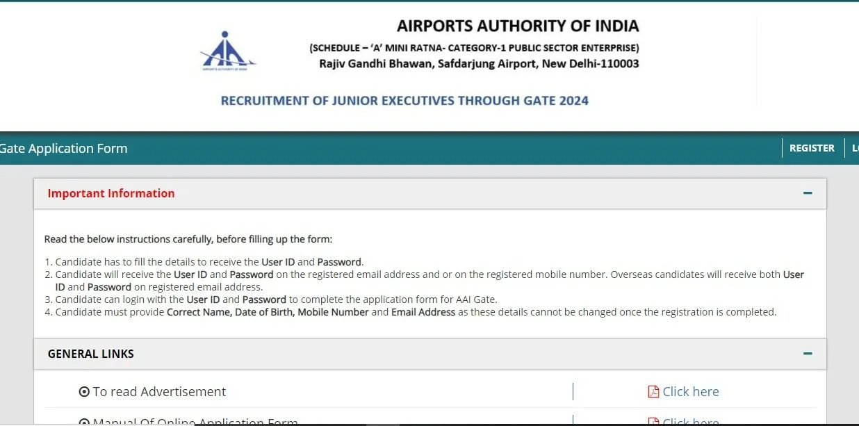 AAI Junior Executive Recruitment