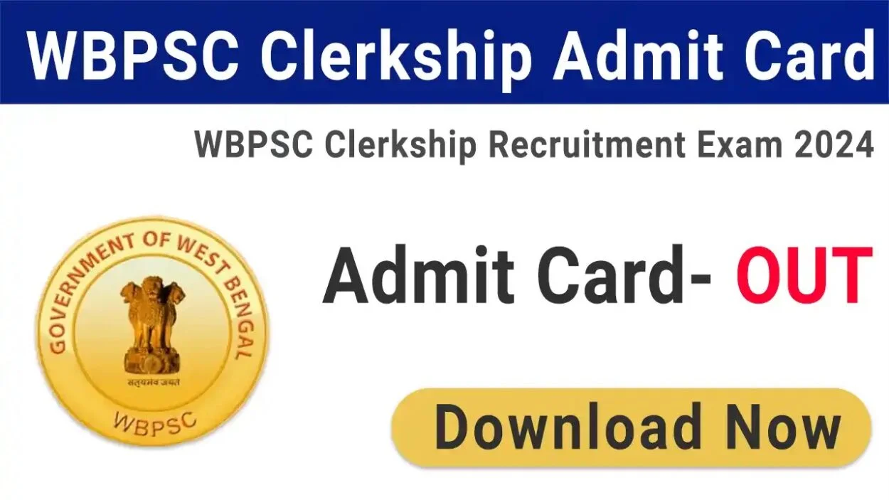 WBPSC Clerkship Admit card