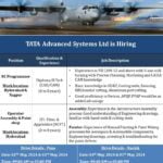 TATA Advanced Systems Ltd Recruitment 2024 | Apply –ITI/Diploma/B.Tech