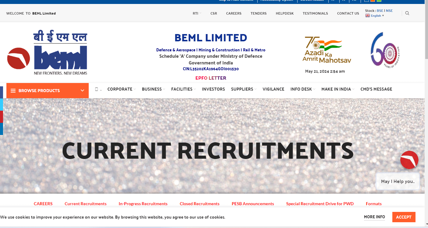 BEML Limited Recruitment 2024 | Apply Online, Salary Amount