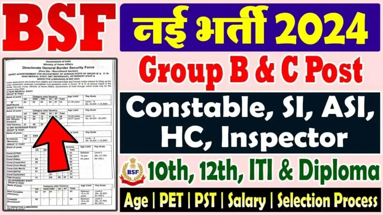 BSF 130+ Vacancy 2024