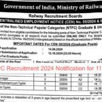 RRB NTPC Recruitment 2024: