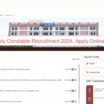 SSC General Duty Constable Recruitment 2024