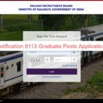 RRB NTPC Notification 8113 Graduate